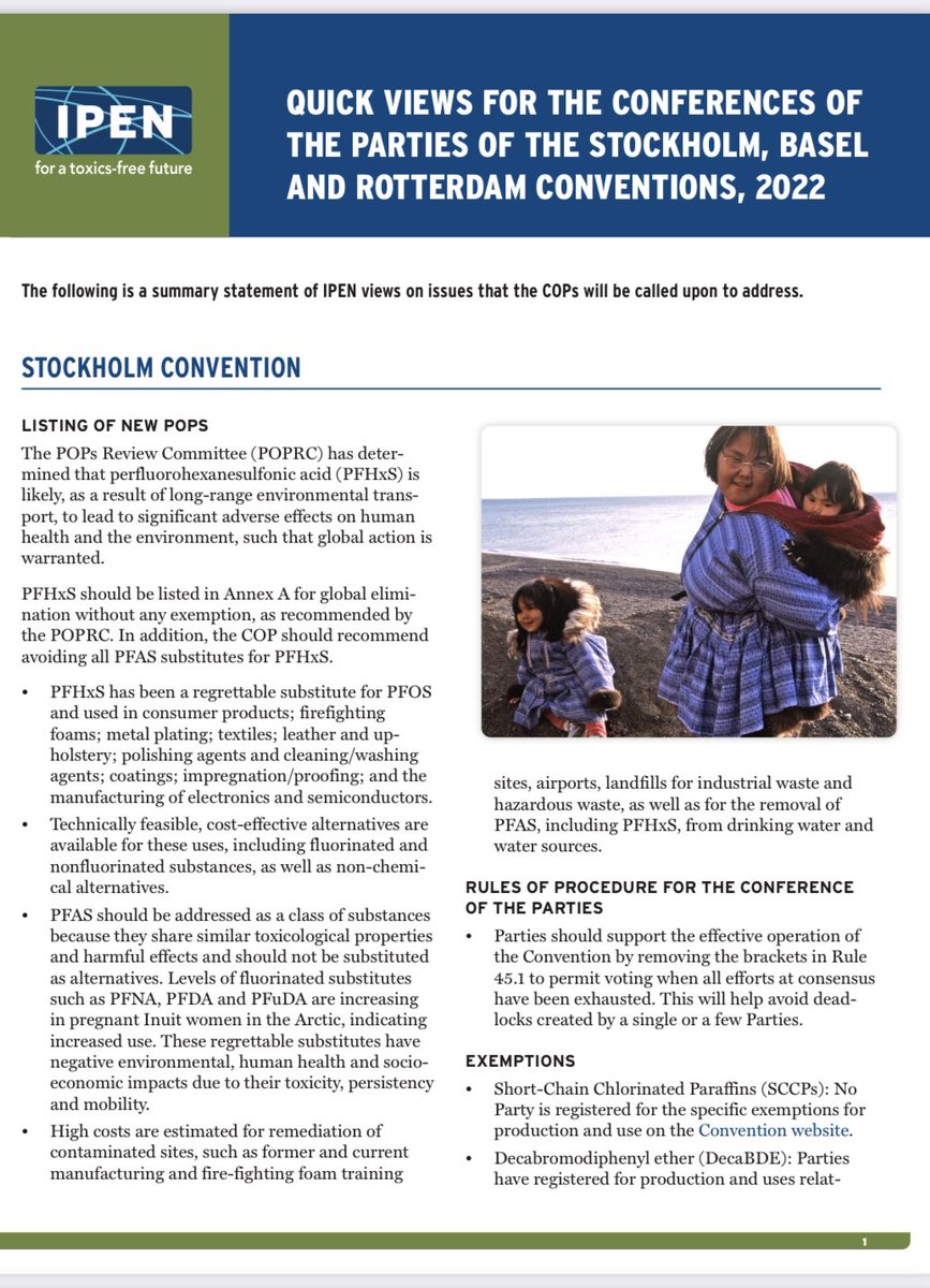 The Stockholm/ Basel/Rotterdam Convention COPs are coming What are the Views & goals the IPEN Global Network for this 2 week UN conference? Check out IPEN’s BRS COP Quick Views ipen.org/conferences/br…