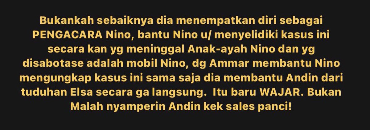 sandalhermesss's tweet image. RIP logika penulis.
Gue berterima kasih atas niat Ammar untuk membantu Andin. Tapi gak harus maksa gitu Alurnya.

#RIPIKATANCINTA
#ikatancinta
#ikatancintabadscript
#ikatancintabadwriters

Buset gue makin kangen vibes IC yg lama #merinduAldebaran