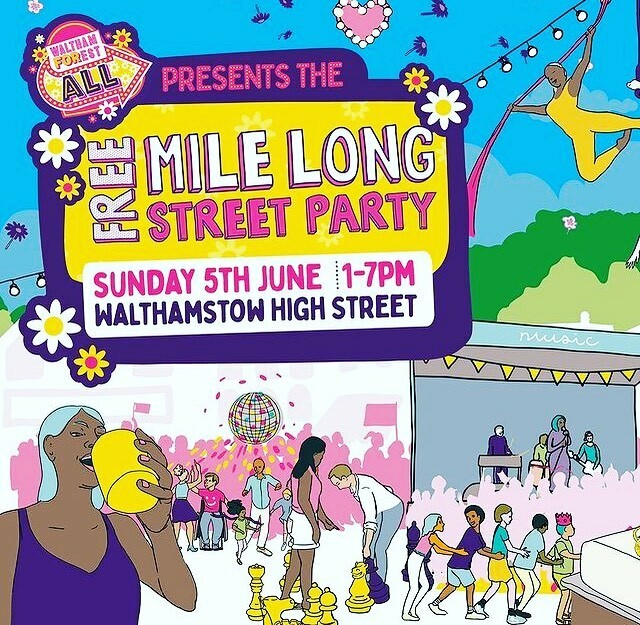 Good luck to all the organisers and performers, shopkeepers and stallholders at Sunday’s festival of fun <a href="/artilleryarts/">Artillery</a> #milelongstreetparty #e17 instagr.am/p/CeYzjKSIx5R/