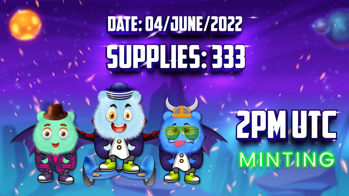 Hey guys!!!

Public Mint is Life today for the ADA Fluffies, so here is the chance for those who want these Super Cute &amp; Jolly Fluffies 😍 in their wallets🥰.

👇Mint Address👇

addr1vx9z2krfrpw96088hva6830lufnmjx9ux7yqfpxvqxlaglsl4c8wc

#CNFT #ADA #Cardano #CNFTCommunity #NFTs