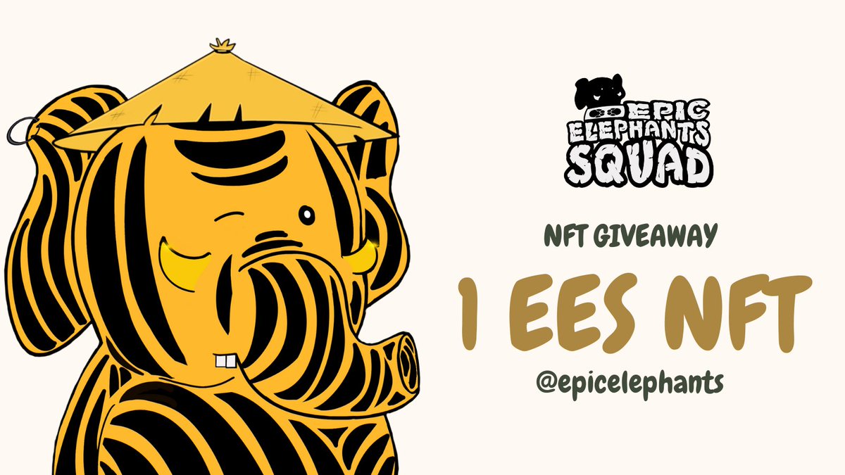 EpicElephants's tweet photo. EPIC NFT GIVEAWAY 🐘🔥

To enter: 

1) Join the space✅  

https://t.co/soPu7eXan0

2) RT the space ✅  

3) Tag 3 Friends ✅ 

Let's show some Love! 🐘🐘💙💙

#NFT  #NFTGiveaway  #nftfree #NFTgiveawayparty  #NFTGiveaways  #NFTcollectibles #epicsquad #rt4xp https://t.co/dvRk4sWbjX