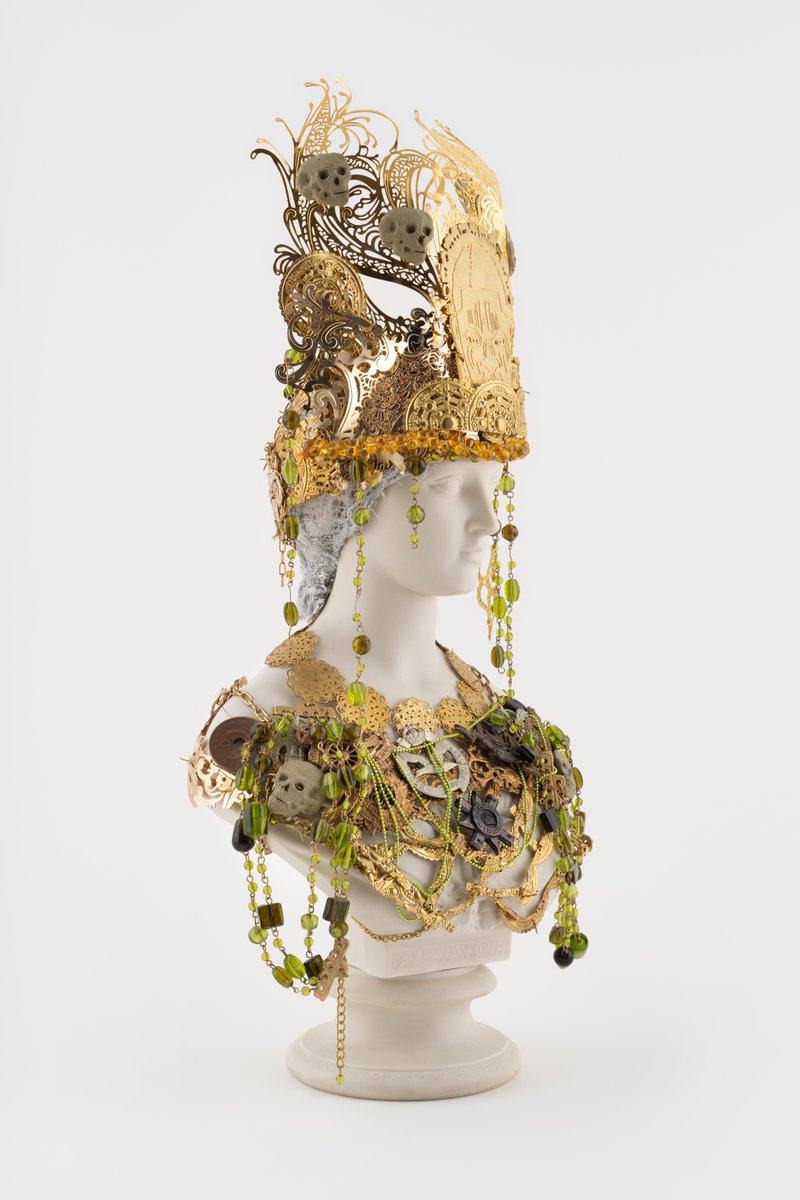 Hales is delighted that Hew Locke’s Souvenir 4 (Princess Alexandra), 2019 has been acquired by the Victoria and Albert Museum, London, UK.
-
Image: Hew Locke, Souvenir 4 (Princess Alexandra), 2019, Mixed media on antique Parian ware, 52 x 23.5 x 13.8 cm
-
<a href="/V_and_A/">V&A</a>