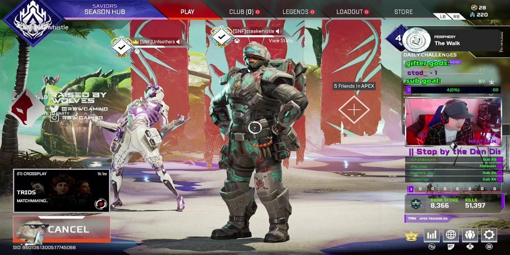 Steak is LIVE! Playing Apex Legends https://t.co/Fxj34HRISM https://t.co/MHbEmw70fT