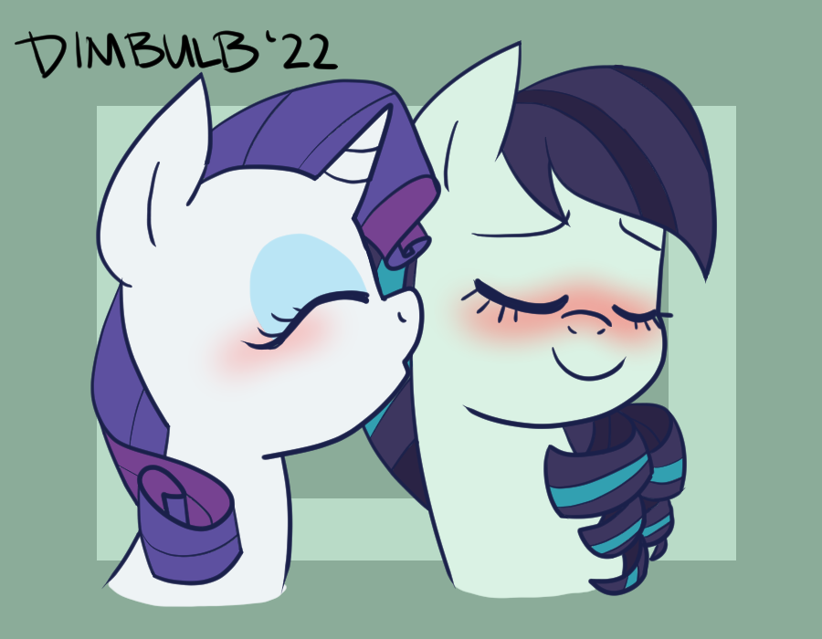 dimbulb_brony's tweet photo. And yet another Rares smooch compilation commissioned by Tailsic! #mlp #rarity https://t.co/xVtCiEVCbG
