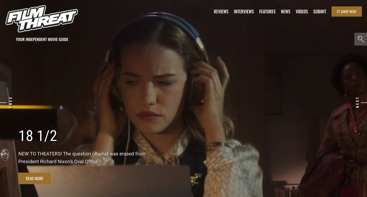 “…exploit the controversy surrounding the missing minutes of the biggest political scandal in history…” Andrew Stover is intrigued by 18 1/2; now in theaters.
filmthreat.com/reviews/18-1-2/ #SupportIndieFilm #18AndAHalf #Thriller #Comedy