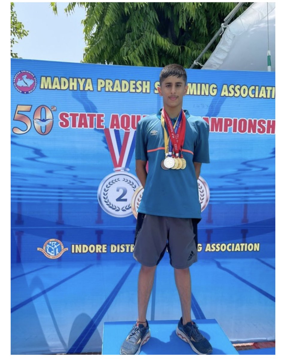 Nargish Khambatta (@knargish) on Twitter photo Congratulations Pranjal!
Madhya Pradesh State Competition
-3 gold medals - 100 & 200m free style & 100m butterfly stroke; silver for 200 freestyle & bronze
for 50m butterfly!
The #Rahaal program made this possible! <a href="/KHDA/">KHDA | هيئة المعرفة والتنمية البشرية بدبي</a> <a href="/DxbModern/">GEMS Modern Academy</a> <a href="/GEMSEducation/">GEMS Education Group</a> Congratulations Pranjal!
Madhya Pradesh State Competition
-3 gold medals - 100 & 200m free style & 100m butterfly stroke; silver for 200 freestyle & bronze
for 50m butterfly!
The #Rahaal program made this possible! <a href="/KHDA/">KHDA | هيئة المعرفة والتنمية البشرية بدبي</a> <a href="/DxbModern/">GEMS Modern Academy</a> <a href="/GEMSEducation/">GEMS Education Group</a>