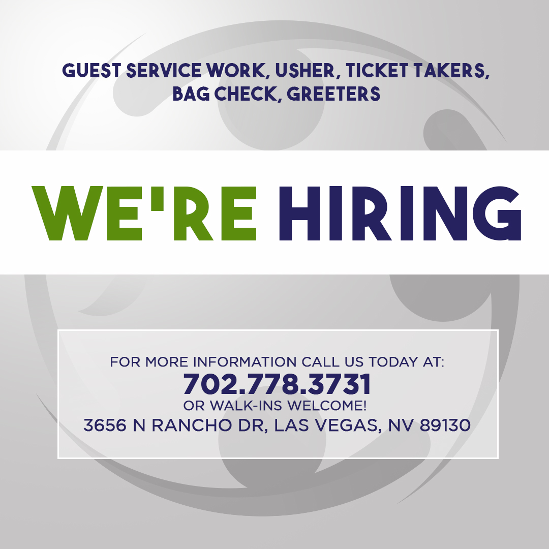 RelianceIndus's tweet photo. We're looking for incredible people to work some of the most incredible events in Las Vegas. Want to get started? Let's get in touch 🔽

Apply now or call for more information at 702-778-3731 or walk-in our office located at:
📍3656 N. Rancho Dr. Las Vegas, NV 89130 https://t.co/0eLWMDSYT6
