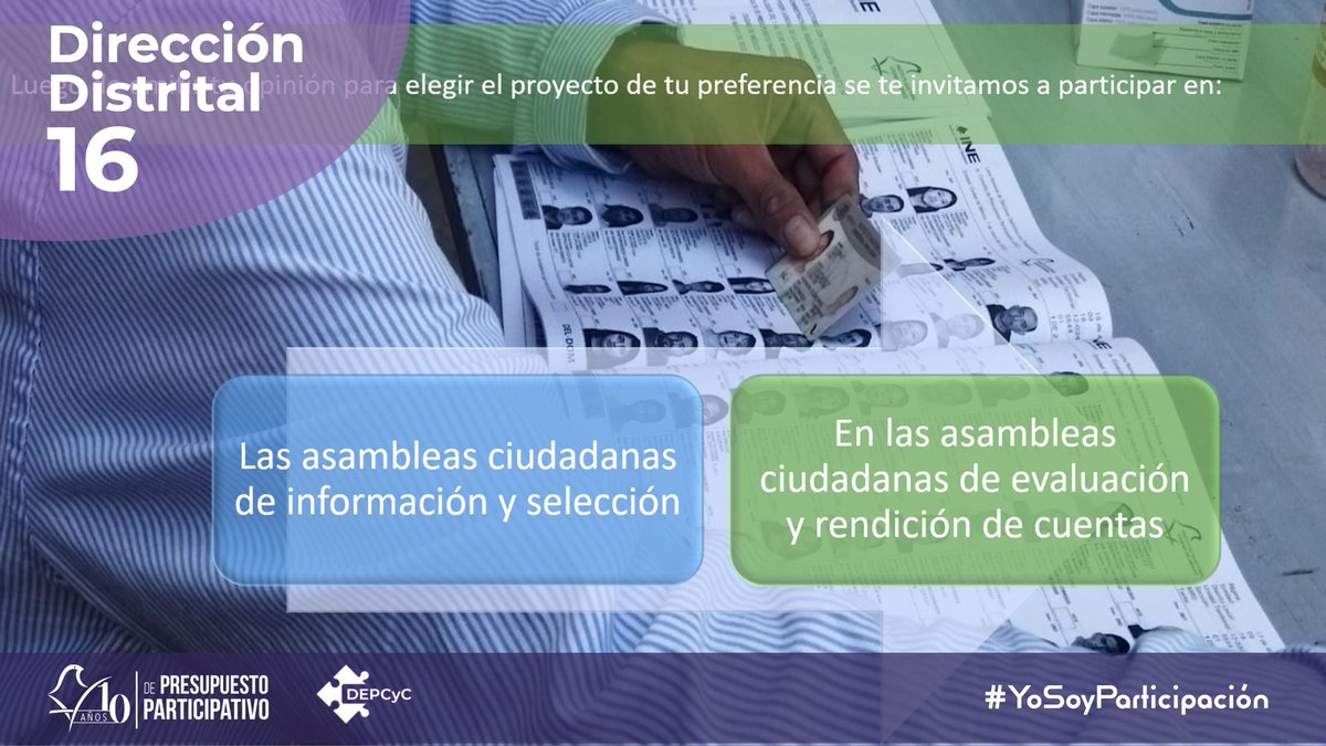 ParticipaIECM's tweet photo. Para involucrarme aún más en el proceso del Presupuesto Participativo, daré seguimiento a las próximas asambleas ciudadanas para apoyar en la correcta ejecución del proyecto.

@iecm
#YoSoyParticipación
#Inclusión
#OD16 https://t.co/YiZfqwks59