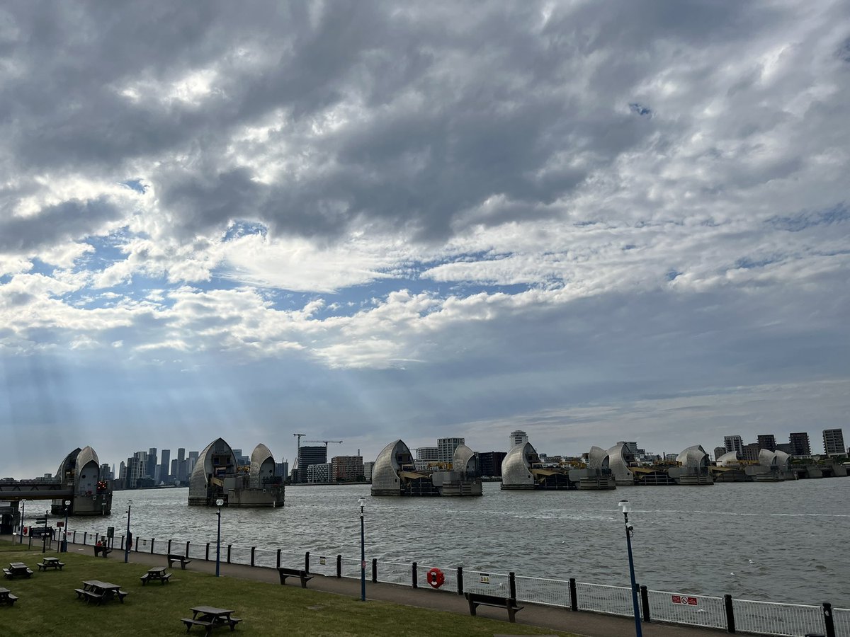 High tide at the #thamesbarrier