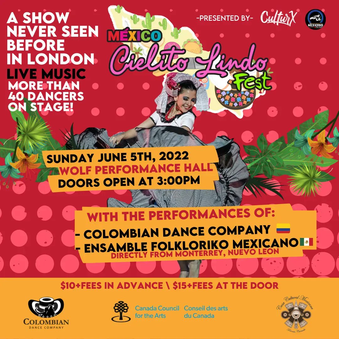 TheWolfLdn's tweet photo. 🎶Ay, ay, ay, ay, canta y no llores...because Cielito Lindo Fest is TOMORROW! Tickets still available: https://t.co/iJ3gW95KuV 🇲🇽🇨🇴

#LdnOnt #LdnEnt https://t.co/LSS8DWAT4D