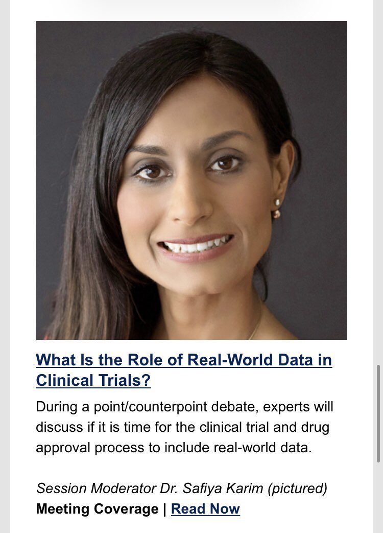 Dr. Winson Cheung (@winsoncheung) on Twitter photo Excited for my #superstar 🌟 #medicaloncology colleague Dr. Safiya Karim (@zencancermd) who moderates an important <a href="/ASCO/">ASCO</a> session today on the role of #realworld #data 📊 in #oncology and #cancercare. Don’t miss it!
#ASCO2022 <a href="/OncoAlert/">OncoAlert</a> <a href="/UCalgaryMed/">UCalgaryMedicine</a> <a href="/AHS_CancerCare/">AHS_CancerCare</a> <a href="/OncOutcomes/">Oncology Outcomes (O2)</a> Excited for my #superstar 🌟 #medicaloncology colleague Dr. Safiya Karim (@zencancermd) who moderates an important <a href="/ASCO/">ASCO</a> session today on the role of #realworld #data 📊 in #oncology and #cancercare. Don’t miss it!
#ASCO2022 <a href="/OncoAlert/">OncoAlert</a> <a href="/UCalgaryMed/">UCalgaryMedicine</a> <a href="/AHS_CancerCare/">AHS_CancerCare</a> <a href="/OncOutcomes/">Oncology Outcomes (O2)</a>