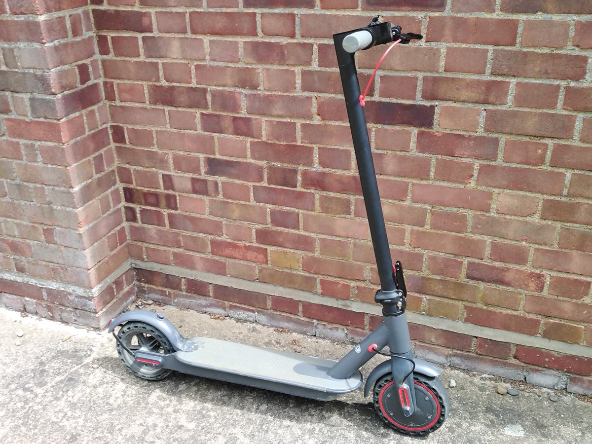 #PcAustin and #PcEd along with #SSgtGareth 
@NorfolkSpecials were in Watton this morning when they came upon this E-Scooter being ridden on Norwich Road. The E-Scooter was subsequently seized and the rider reported for having #NoInsurance
#CommunityPolicing
#UseItLoseIt
#Pc1401