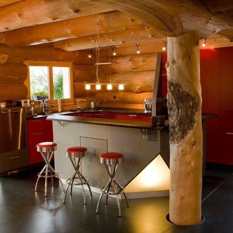 Kaiserlich87's tweet photo. The #MonkeyDeo is #home e 😱 He likes the #woodhouse 🤩 What do you think about these high ceilings with the large windows❓

#nftcommunity #nft #love #wood #woodhouses  @amedeoNFT @exclusible https://t.co/dPM7nUl8wH