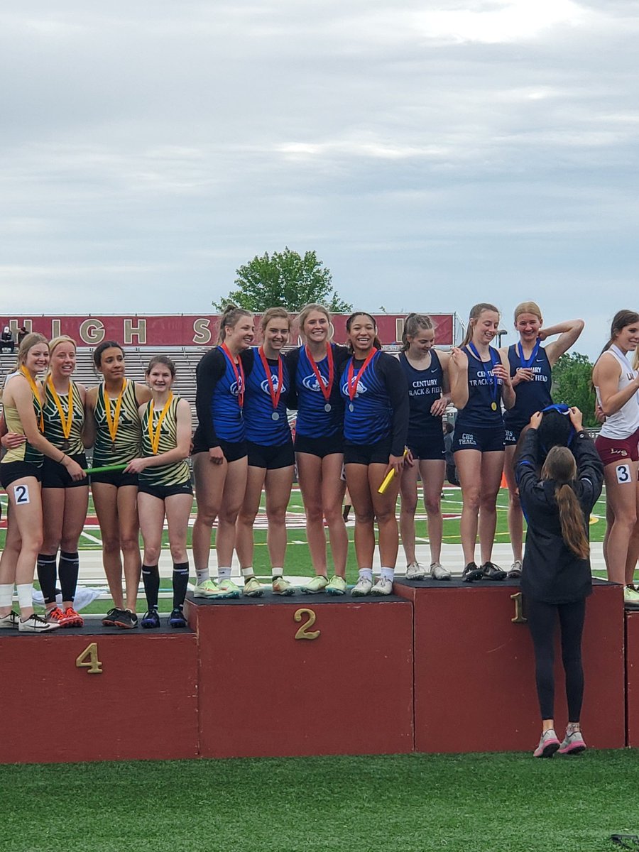 Going to State!!! 2nd place at Sections. Congrats 4x100 team of Janessa Moore, Laken Meier, Lauren Waypa, Ava Wolfe!!