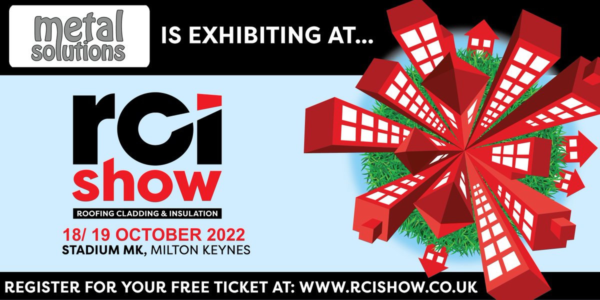 rci_show's tweet photo. We are delighted to announce that  @metal_solutions, Multi-Metal distributors to metal roofing and cladding industry, are set to join our #RCIShow2022 exhibitor list! 

Visit https://t.co/dl8MIyruTK to register for your FREE ticket to meet them! https://t.co/mgDIFQWS3Y