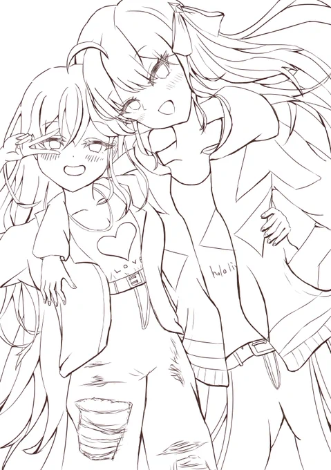 二人って作業量えぐい
やっと線が終わった、、、、、、
完成まで待ってろー---
#線画 #無名絵師 