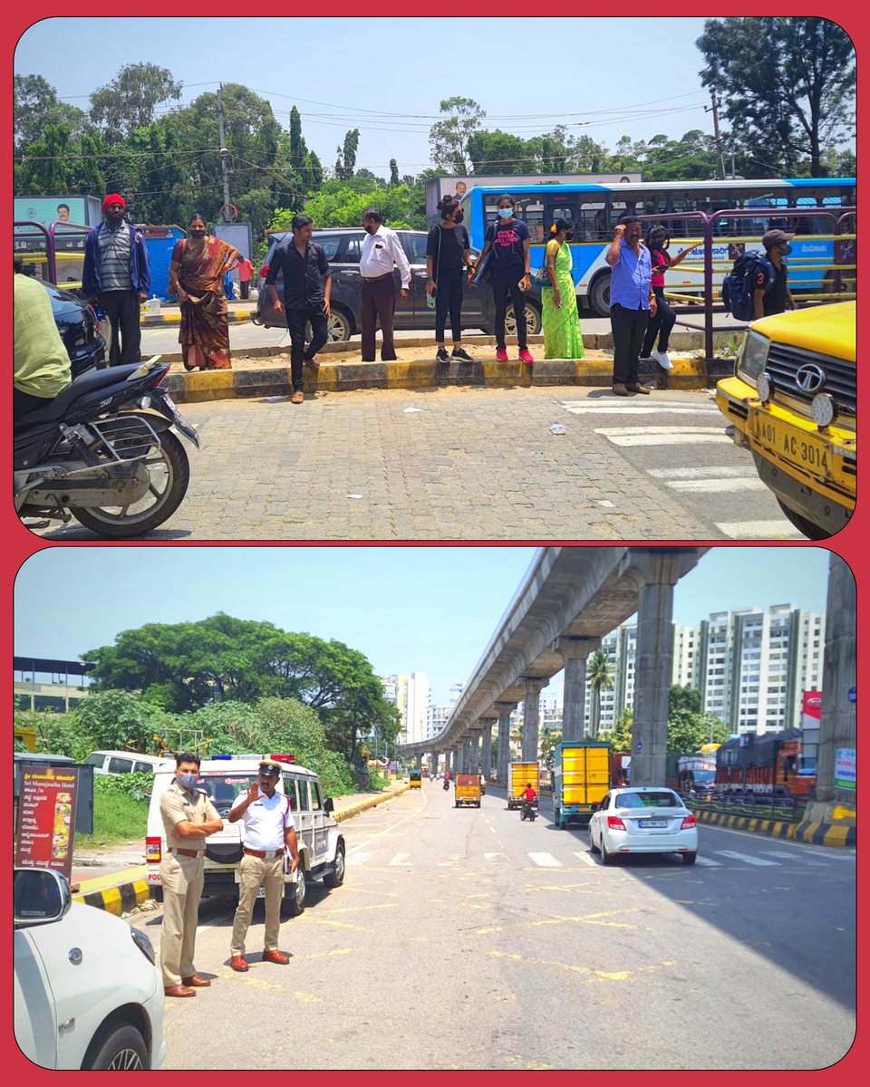 DCPTrWestBCP's tweet photo. ಇಂದು KengeriTrps ವ್ಯಾಪ್ತಿಯ ಜೈರಾಮ್ ವೃತ್ತ, ಮೈಲಸಂದ್ರ,ದುಬಾಸಿಪಾಳ್ಯ, KengeriTrps &ಬಸ್ನಿಲ್ದಾಣದ ಮುಂಭಾಗದ ಸ್ಥಳಗಳಿಗೆ ಭೇಟಿನೀಡಿ, ಪರಿಶೀಲಿಸಿ ಪಾದಚಾರಿಗಳ ಸುರಕ್ಷತೆಯಿಂದ BBMP #TrafficEngineeringCell ಅಧಿಕಾರಿಗಳ ಜೊತೆ ಸಮನ್ವಯದೊಂದಿಗೆ #HighRisedPedestrianCross ನಿರ್ಮಿಸುವಂತೆ ಠಾಣಾಧಿಕಾರಿರವರಿಗೆ ಸೂಚಿಸಿರುತ್ತೇನೆ https://t.co/TGRFlMtAB8