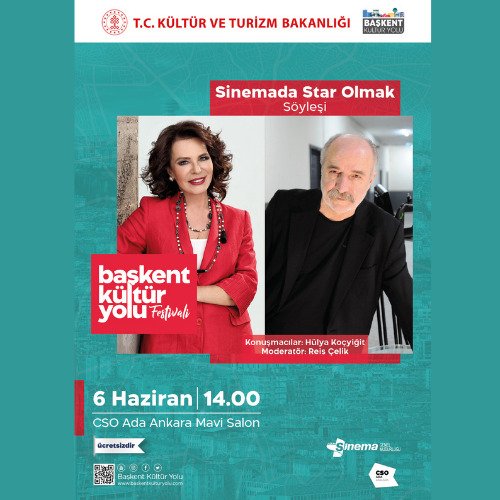 PGM_PR's tweet photo. 🚩Başkent Kültür Yolu Festivali’nin en önemli konuklarından biri olan Yeşilçam’ın büyük ismi Hülya Koçyiğit, “Sinemada Star Olmak “söyleşisini gerçekleştirecek.
Moderatör: Reis Çelik 

🗓️6 Haziran Pazartesi 
📍 CSO Ada Ankara Mavi salon
🕑 14:00’de başlayacak. https://t.co/saHnB7Dce5