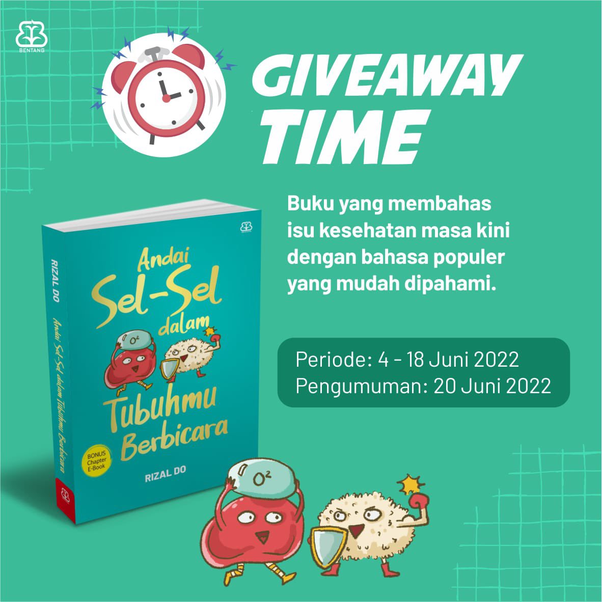 afrkml's tweet photo. ✨GIVEAWAY BUKU!!!✨
Menyambut lahirnya buku pertamaku, aku mau bagi buku2ku GRATIS buat 15 orang!🤩

Caranya:
✅ RT &amp; like tweet ini
✅ Follow @afrkml, @makbakul___ @berlianidris, &amp; @bentangpustaka
✅ tag 3 mutualmu!
✅ Reply alasan pengen dapetin buku ini dg HT #BukuNersRizaldo https://t.co/27xzUQSijX
