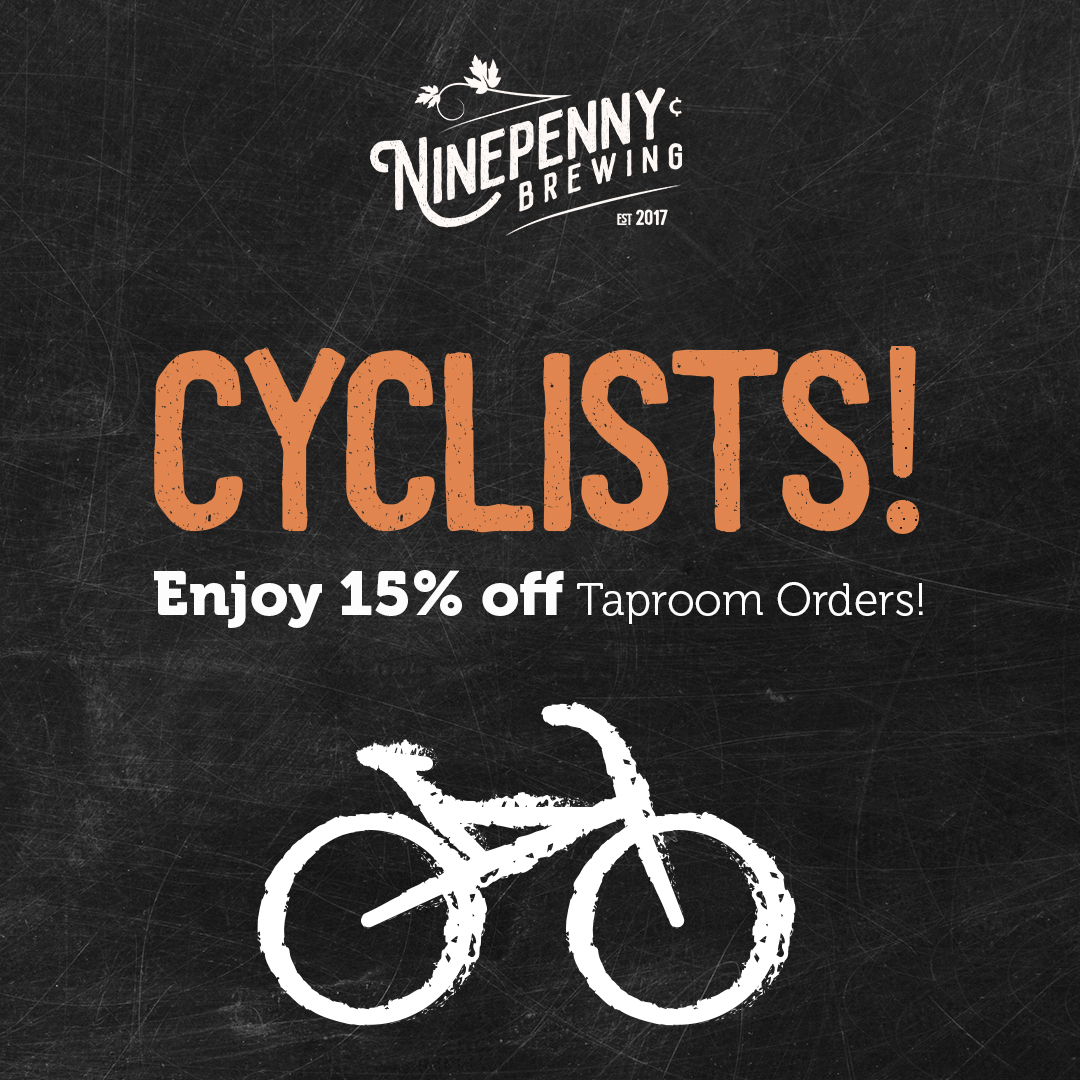 Calling all cyclists -- it's 15% off at the taproom for the entire month of June!! 🚲 CBS is full of trails to explore, and we get so many visitors passing by on their bikes in the summertime, so we figured they deserved a treat! 😉