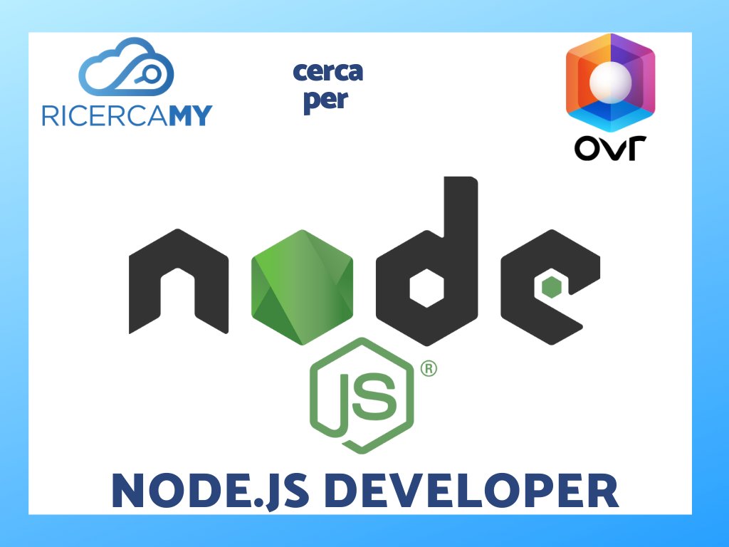 Ricercamy's tweet image. Per nostro cliente OVR, prima piattaforma blockchain italiana all’avanguardia che fonde mondo fisico e virtuale attraverso la Realtà aumentata, siamo alla ricerca di un Node.js developer: 

ricercamy.com/posizioni-aper…

#Udine #nodejs_developer #lavoro_smartworking