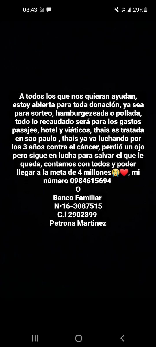 SolAracelyCant1's tweet photo. #salvemoselojitodethais
Thais fue diagnosticada con cáncer retinoblastoma bilateral a causa de eso perdió un lado esta en lucha para salvar su único ojito, tenemos que juntar 4 millones para el mes de julio para viajar a sau paulo donde es tratada xfavor gente un grano de arena😭 https://t.co/KH2uSIKeGZ