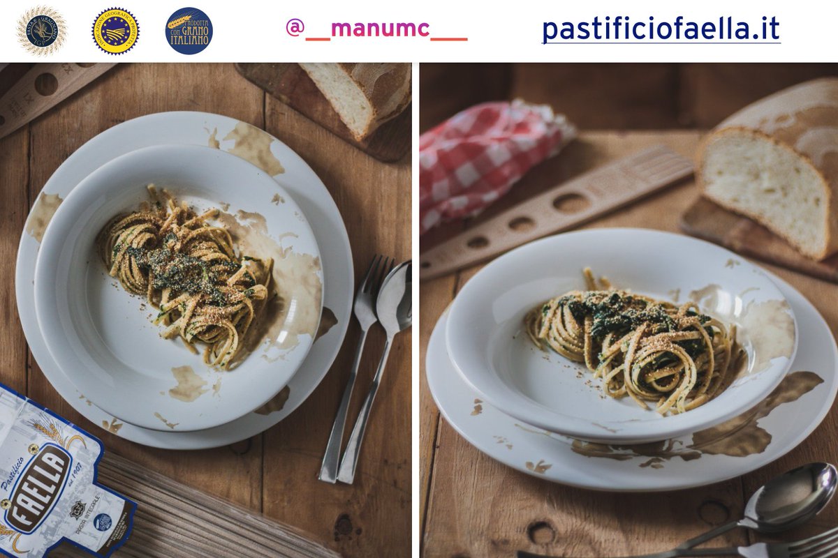 Ingredienti per 4 persone: 
• 280g linguine integrali Faella 
• 150g cicoria 
• 1 acciuga
• Olio, aglio, pangrattato q.b. 

#cucinaitaliana #food #cucina #ricette #italianfood #instafood #pasta #foodporn #foodie #foodstagram #ricetteveloci #ricettadelgiorno #pastificiofaella