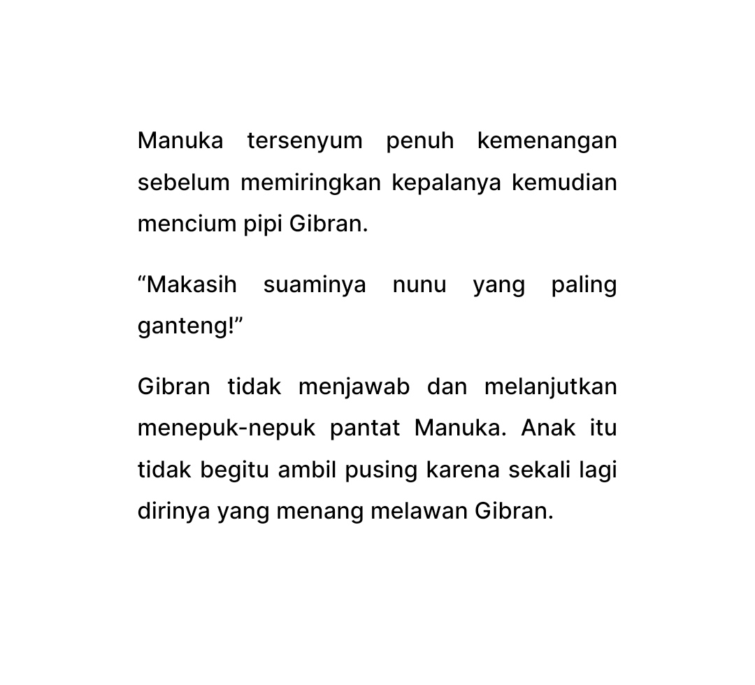 nunu selalu menang.