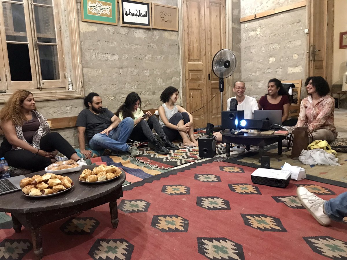 emikostock's tweet photo. Extremely thankful to @Cimatheque and @CILASian for two immersive, reflective and beautiful @v_otherwise nodes in #Cairo. Can't wait to continue thinking, chatting and pausing with you all again! 🌞
#VirtualOtherwise22 #anthrotwitter https://t.co/vzoEWrb4yb
