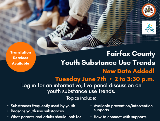Due to the rise in #opioid overdoses in the <a href="/fairfaxhealth/">FairfaxCounty Health</a> District, which is consistent with national and state trends, <a href="/fcpsnews/">Fairfax Schools 🌟</a> has partnered with us to provide an educational webinar on youth substance use trends and supports.

Details: fcps.edu/resources/stud…