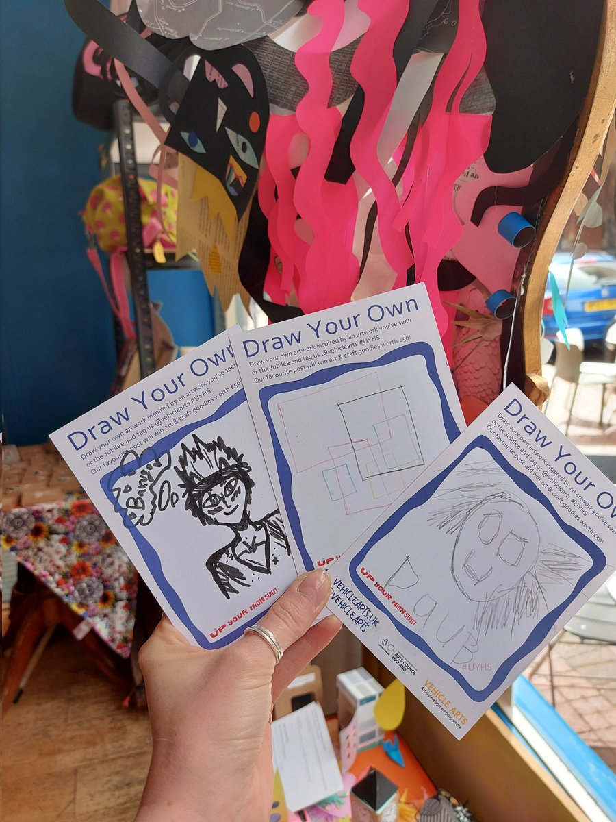 vehicle_arts's tweet photo. Do your own drawing inspired by the artist interventions at any of our locations on the 'Draw your own' postcards @CurveLeicester @jamescafebistro @PranaCafe #theexchangebar @BigDiff_Venue #stmartinscoffeeshop Tag us &amp; share as a post with a chance to win £50 worth of art swag! https://t.co/FqQ5bLnOpT