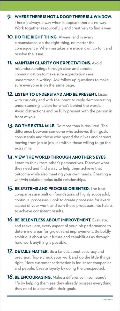 My buddy @andrewhimoff who runs <a href="/StaffingVip/">VIP Staffing</a>.

Two years ago...

Andrew was frustrated by the usual way of doing Core Values.

So, he introduced something called "Core Behaviors":