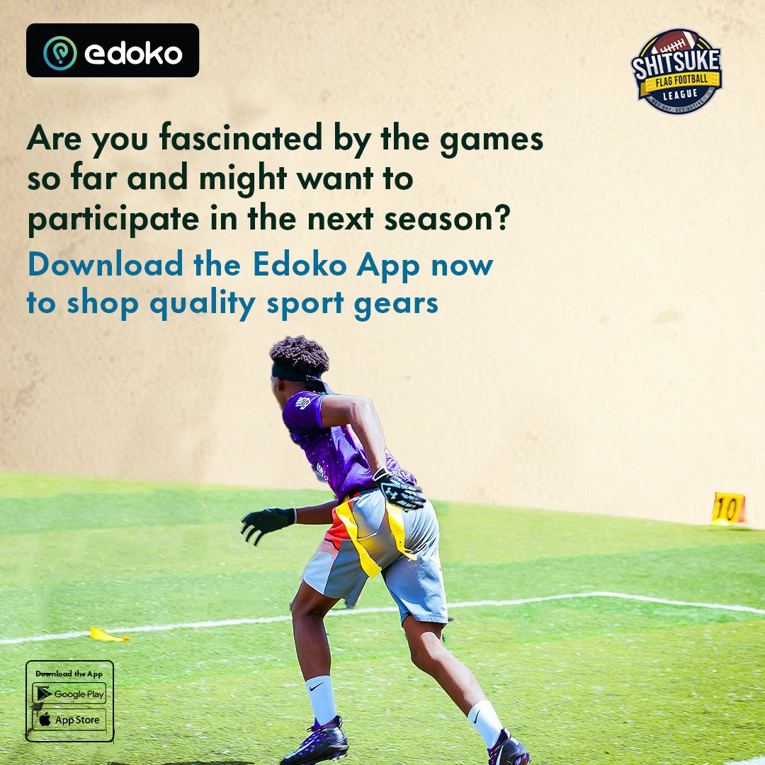 edokoapp's tweet image. The next Match ups are around the corner and we have made it easy for you to shop for sporting outfits ahead of time. 

Download the Edoko App now

#EdokoApp #Shitsukeflagfootball