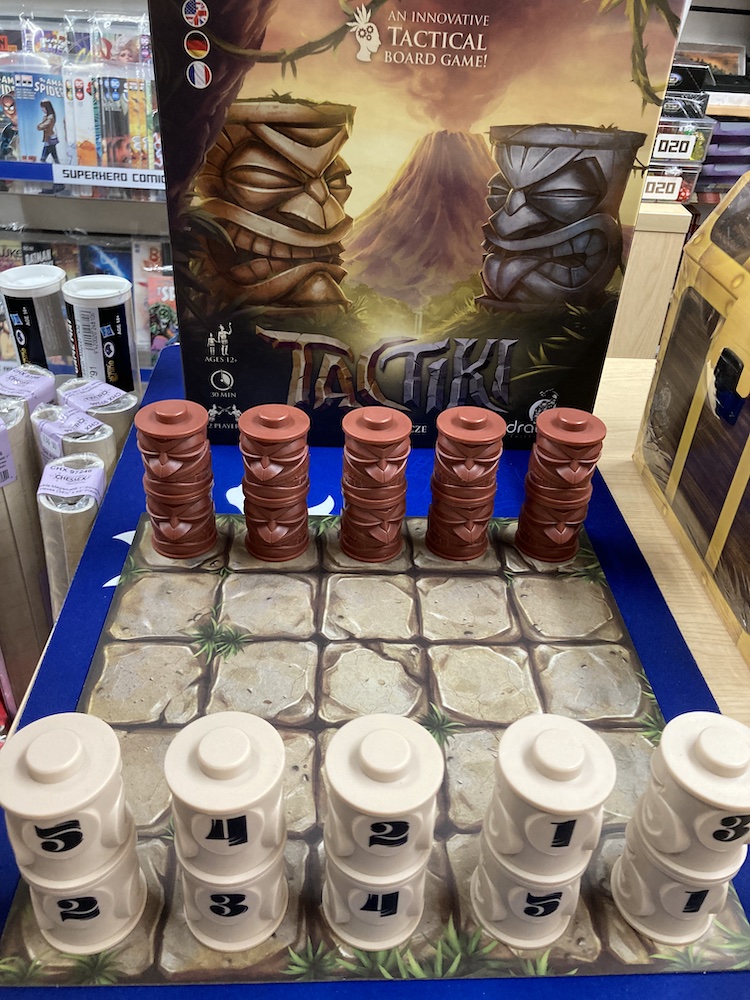 Have you seen Tactiki yet? This is a two-player memory strategy game, available now for early release! If you want to take a closer look at it (particularly the fantastic stacking game pieces), we have an open copy in store this weekend.

#tactiki #twoplayergames #earlyrelease