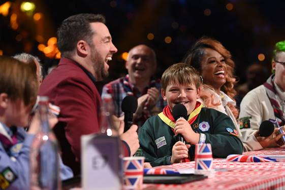 Scouts, Jack and Leo, will be on The National Lottery's #BigJubileeStreetParty on <a href="/ITV/">ITV</a> at 17.00 today to talk about achieving their Meritorious conduct awards telling us how they learn #SkillsForLife at Scouts.

One of our leaders, Dan, is also recognised for playing his part.