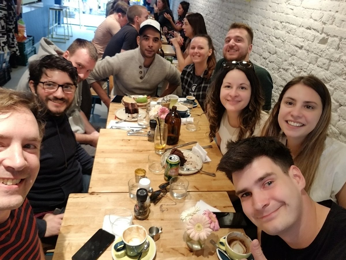 Having brunch at an Amsterdam café!