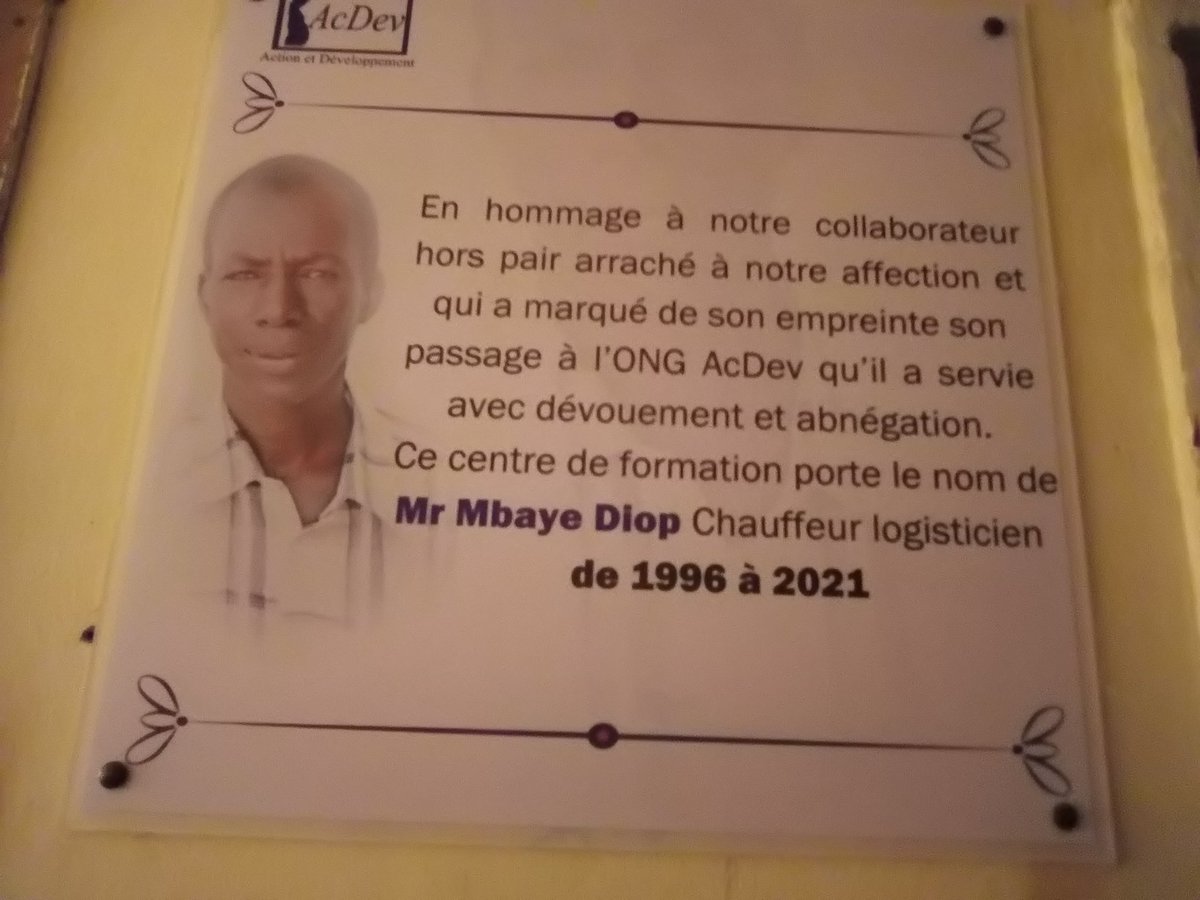 ONG ACDEV SENEGAL tweet media