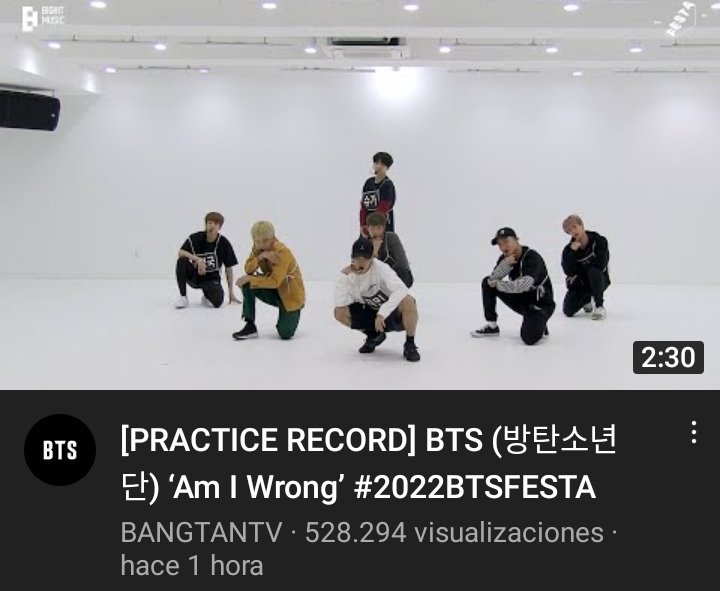 ArmyViedma's tweet photo. [#2022BTSFESTA]
🕗604
Registro de practica ’16 BTS ‘Am I Wrong’
🖇(https://t.co/wQCP0NgBes)

#BTS9thAnniversary
#AmIWrong 
#PracticeStudioSonyeondan #PracticeRecord2016 #WelcomeToThePracticeStudioFirstTimeWithAmIWrong? (En el tono de la introducción de dope) 
#CuteAndDopeItself https://t.co/M1hDIKkHNm