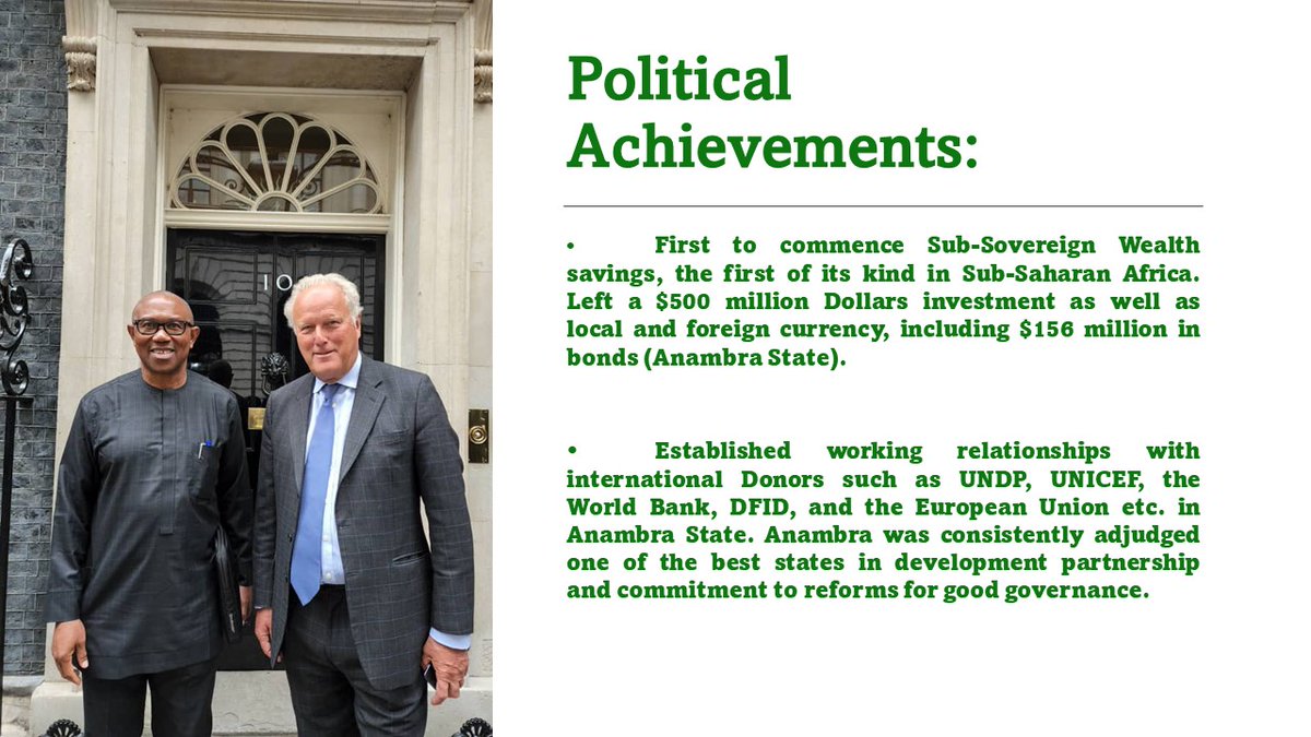 Emmiyke's tweet photo. REPOST: 
ACTION: Appropriate party logo used. 
It's good to know your candidate. 

below are slides of some of @PeterObi's achievements. Read it, Verify it and Share it!!. we need a better Nigeria. 
@firstladyship
 
@Jack_ng01
 
@Chude__
 #TakeBackNaija https://t.co/ryomnw3iS1