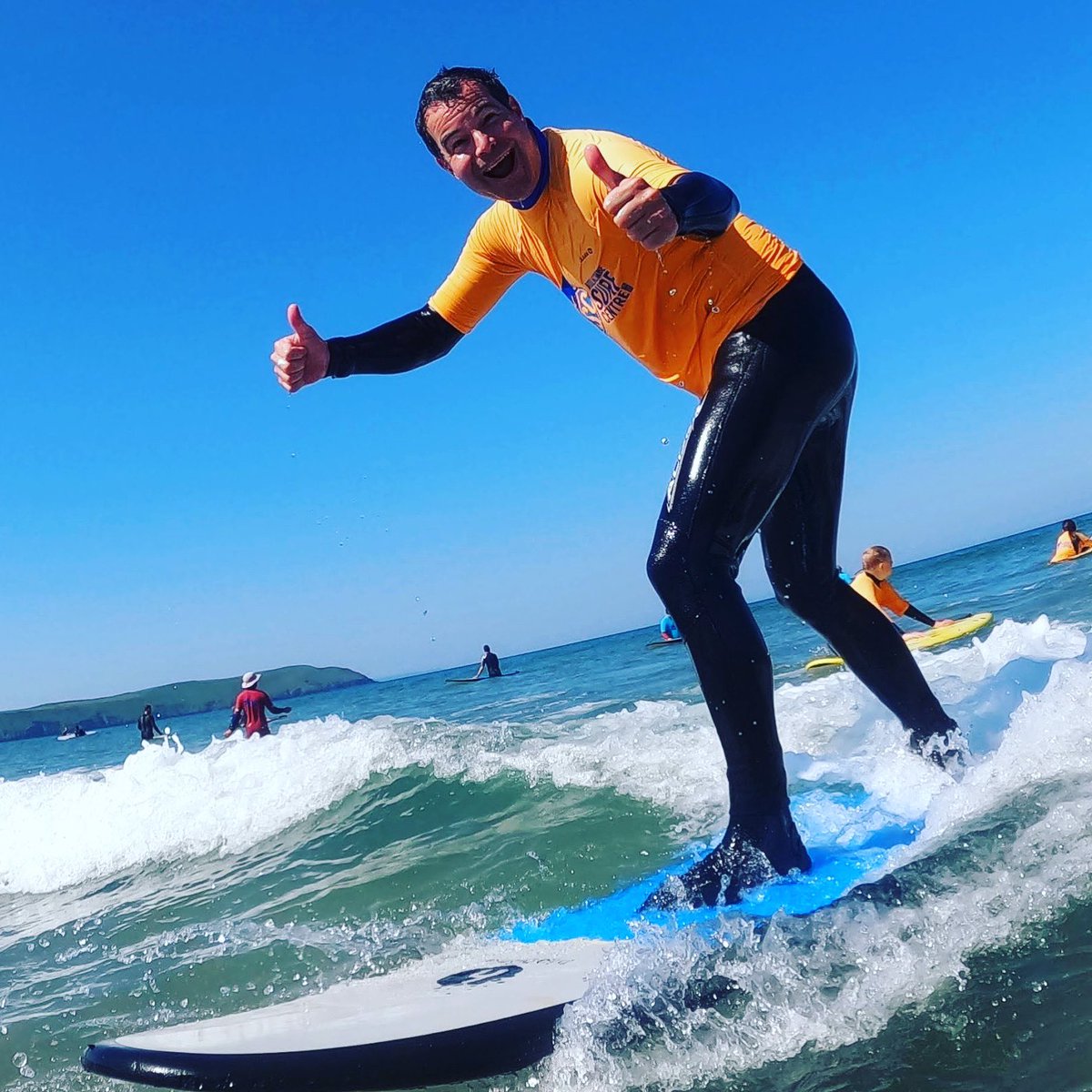 WoolacombeSurf's tweet photo. That smile says it all!! 😀 #stoked #surfer #learntosurf #jubilee #weekendvibes #woolacombebay #happy #surf #northdevon #bay #surfcentre #newskill #happyplace #progression #surfislife https://t.co/7oBvSR7DT5