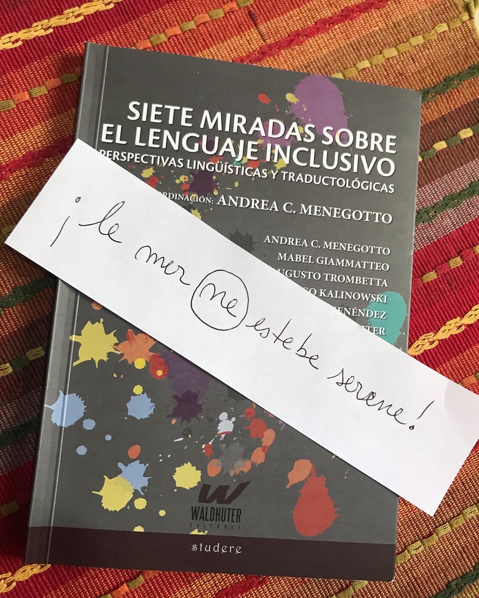 auhumaran's tweet photo. Queremos una lengua que nos diga con más Justicia. That simple! @snkalinowski @ideasbilingues #lenguajeincluyente #LNB @Sting #LENGUAJEINCLUSIVO #WordsMatter #RealityCreatesWords #WordsCreateReality https://t.co/WDKtyM1fux