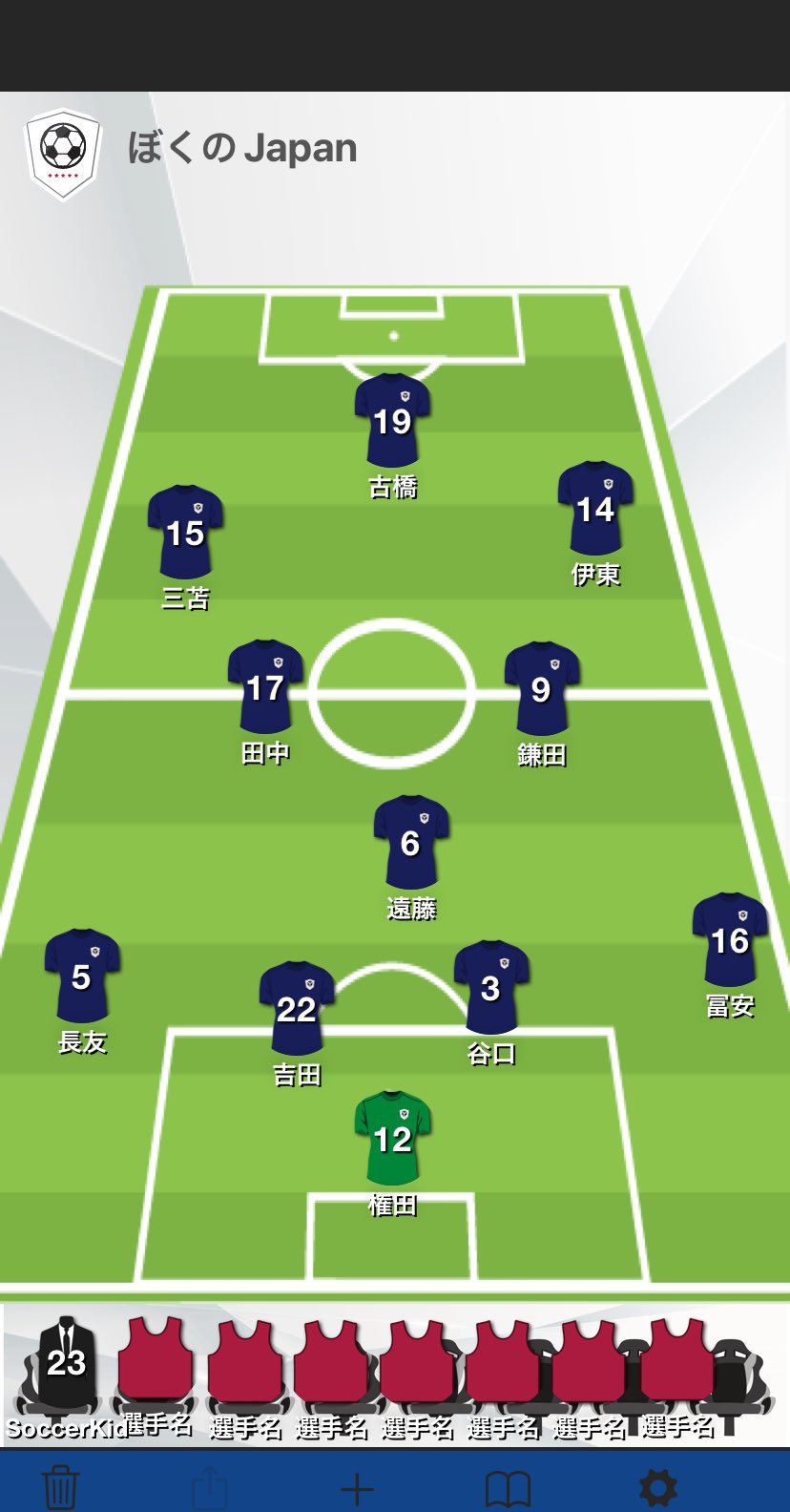 Soccer Kid 23 22 6 6 ぼくの予想フォーメーション サッカー日本代表 ブラジル戦 T Co 2o24qonp75 Twitter