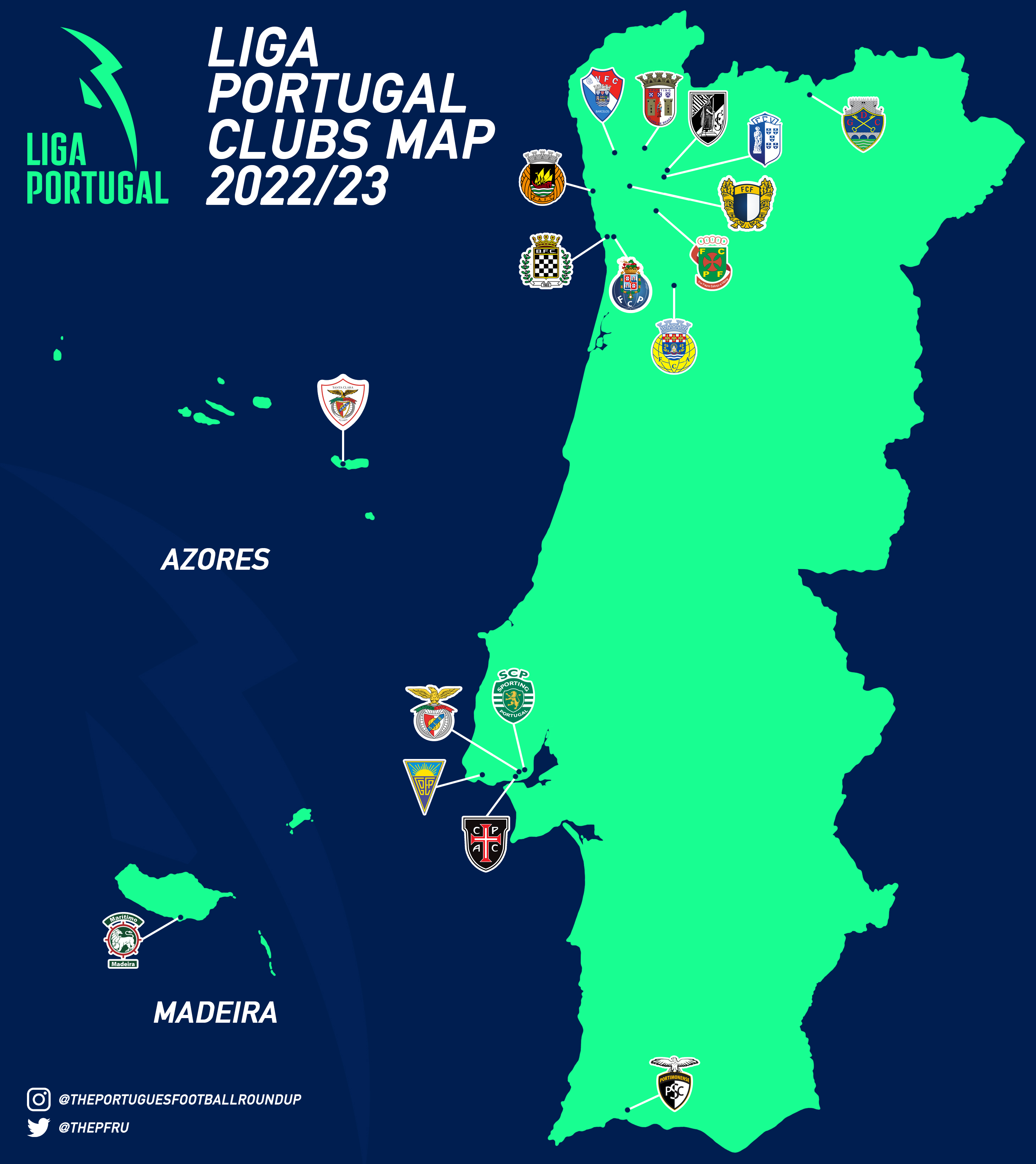 Liga Portugal on X: Pelos caminhos da #LigaPortugalbwin e  #LigaPortugalSABSEG 🚘 Em que região dos mapas está o teu clube? 📍  #LigaPortugal #criatalento #createstalent #futebolcomtalento #marcaomundo   / X