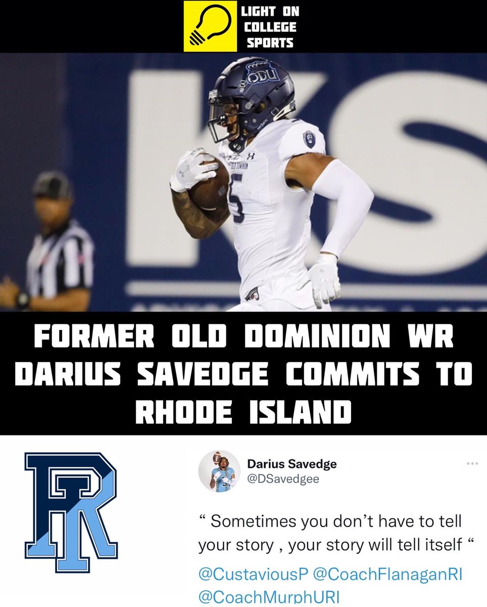 June 3rd NCAA Transfer Portal Commitments Recap:
• Former Temple RB Kyle Dobbins Commits To Western Illinois
• Former Georgia DL Tyler Malakius Commits To Western Illinois 
• Former Maryland DL Ryan Brown Commits To EIU
•Former ODU WR Darius Savedge Commits To Rhode Island