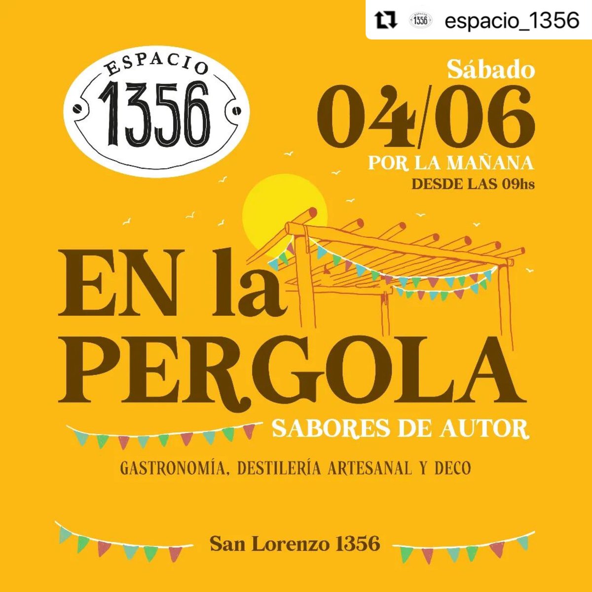 ChacoGin's tweet photo. Hoy estamos Espacio 1356 En La Pérgola junto a altos emprendimientos de sabores y deco. San Lorenzo 1356 #Corrientes

#GinTonic https://t.co/kxhEcaRtMS