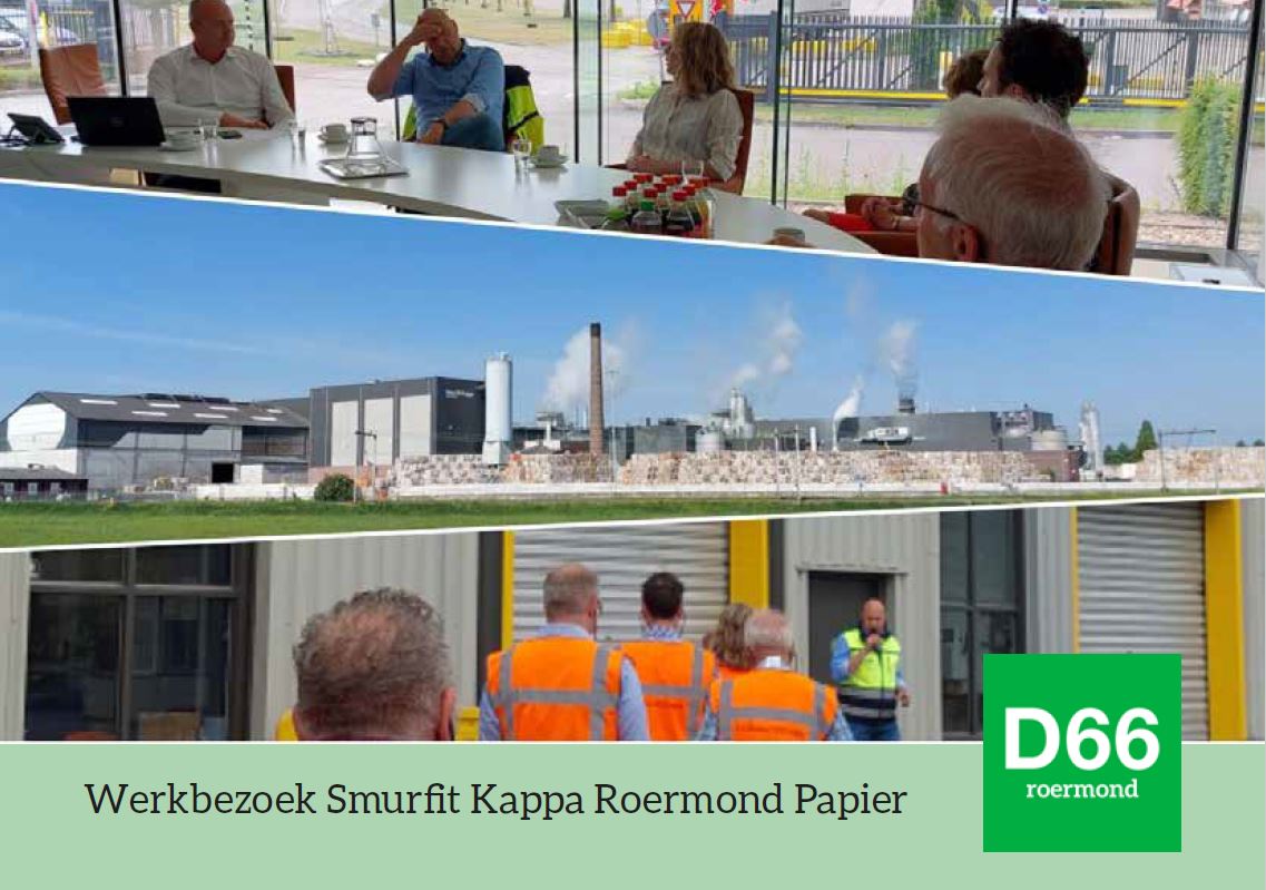 Werkbezoek D66 Roermond aan Smurfit Kappa Roermond Papier. Over werkgelegenheid, duurzaamheid, innovatie, energietransitie, de relatie met de omgeving en de rol van de overheid. Een indrukwekkende rondleiding. Veel informatie waar onze steunfractie mee verder kan.
<a href="/smurfitkappa/">Smurfit Westrock</a>