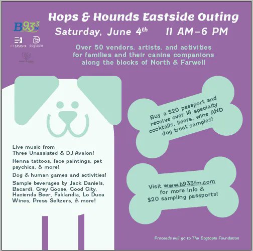 Today, we’ll be at Hops and Hounds Eastside Outing at the businesses and areas around North and Farwell avenues in Milwaukee from 11 a.m. to 6 p.m. Come see me! buff.ly/3MbIKE2 #savingsadiethebook