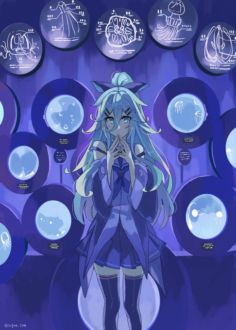 クラゲ水槽のtwitterイラスト検索結果