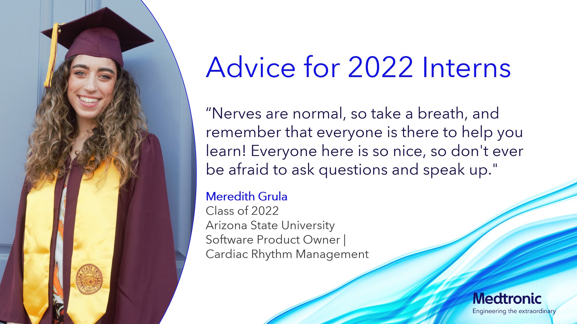 Medtronic intern Meredith