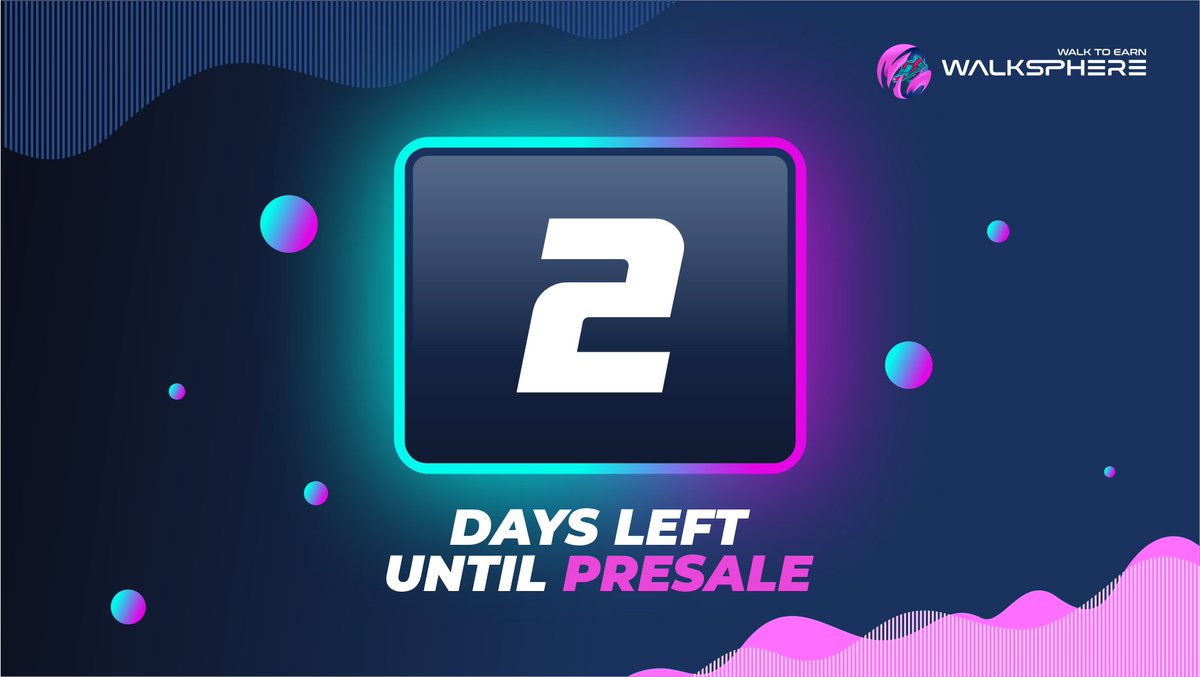 WalkSphere's tweet image. Only 2⃣ days left until the launch of our #WALKX token's pre-sale on @pinkecosystem👟🔥

Plenty of time to get whitelisted! 👟💯🔥

Bookmark this page: pinksale.finance/launchpad/0x71…